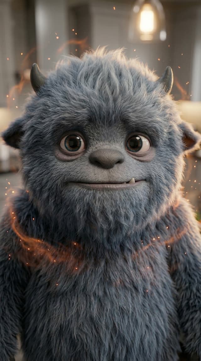 Ember — the Pain Yeti from Rowan & the Yetis children's book