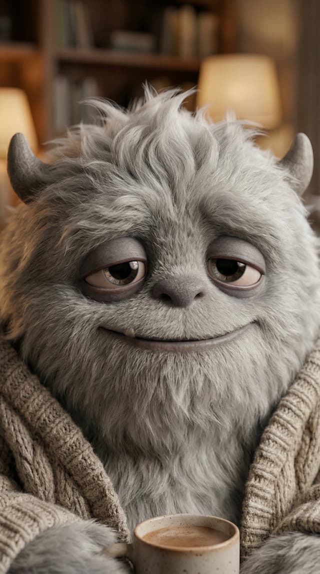 Milo — the Fatigue Yeti from Rowan & the Yetis children's book